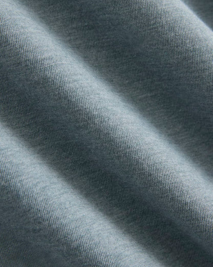 The Box-Cut Tee in Essential Cotton | Heathered Sea | No Pocket