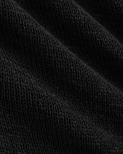 Button-Front Tank in Tape Yarn | Black