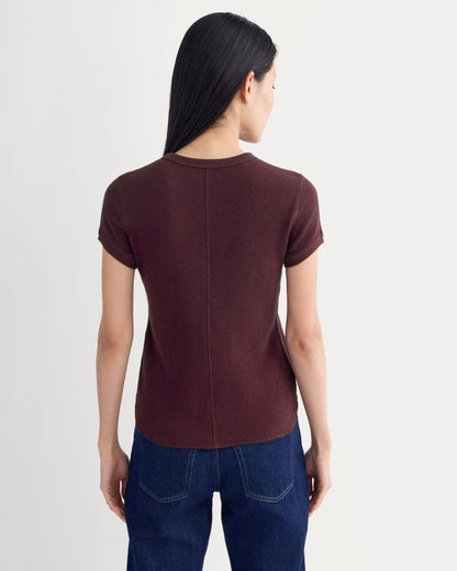 Shrunken Tee in Cozy Waffle | Heathered Port Royale