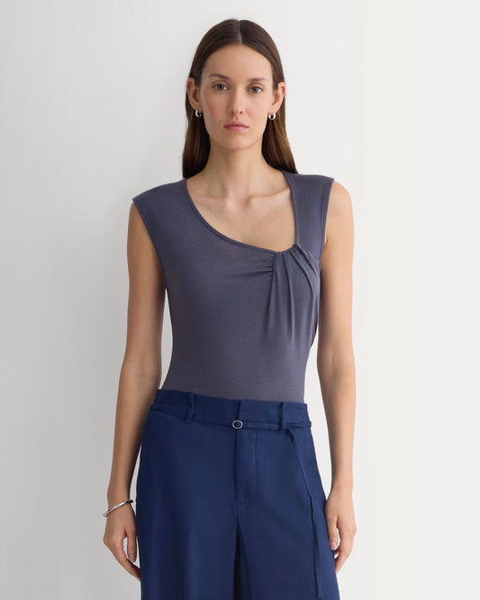 Asymmetrical Top in Butterluxe | Graystone
