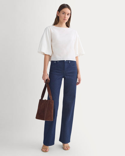 Bubble-Sleeve Top | Bone