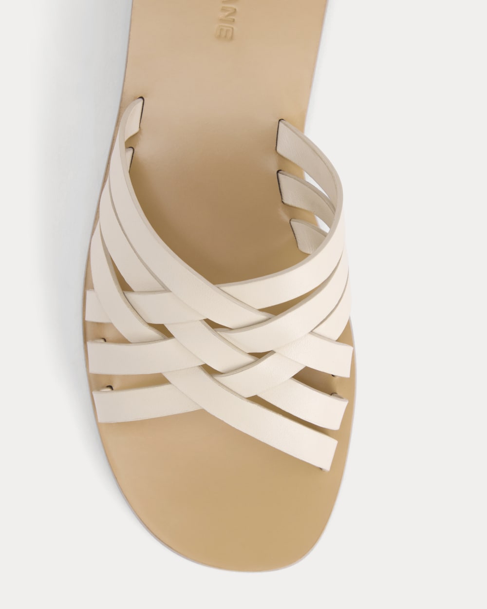 Leather Triple Crisscross Sandal | Canvas