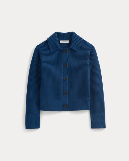 Shrunken Cardigan in Everyday Cotton | Estate Blue