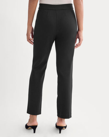 Slim Trouser in Ponte | Black