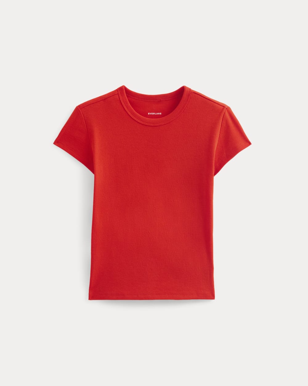 RetroSoft Cotton Crew | Fiery Red