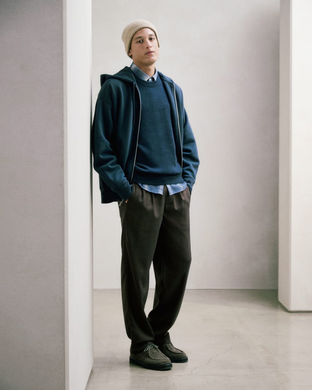 Pleated Trouser in Tailor Twill |  Black