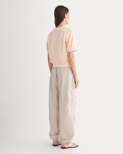 Lightweight Terry Blouson Short-Sleeve Crew | Pale Peach