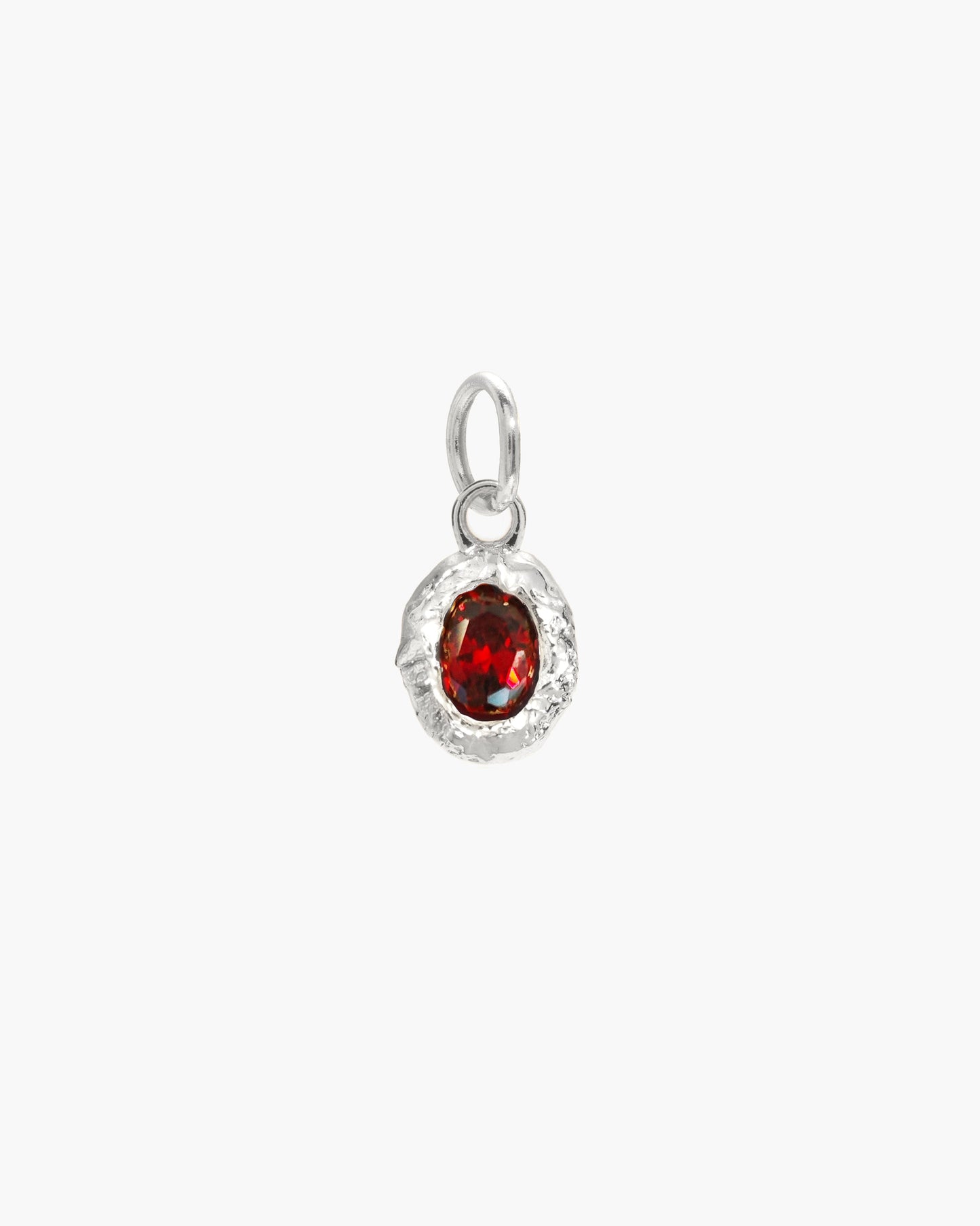 Birthstone Charm in Silver