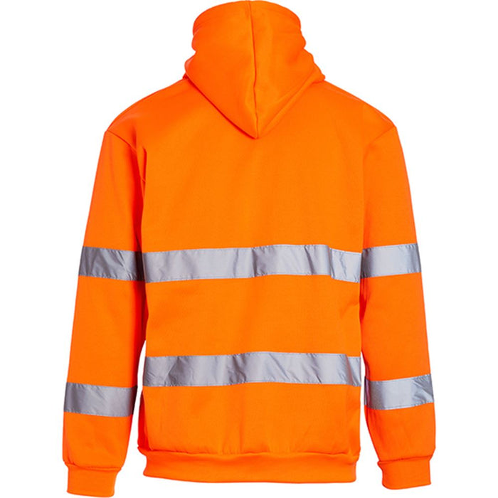Blackrock Rail Orange Hi Vis Hooded Sweatshirt