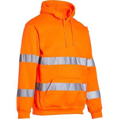 Blackrock Rail Orange Hi Vis Hooded Sweatshirt