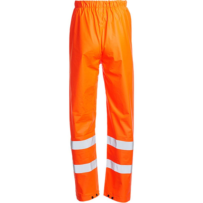 Blackrock Rail Orange Lightweight PU Waterproof Hi Vis Trousers
