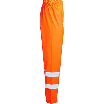 Blackrock Rail Orange Lightweight PU Waterproof Hi Vis Trousers