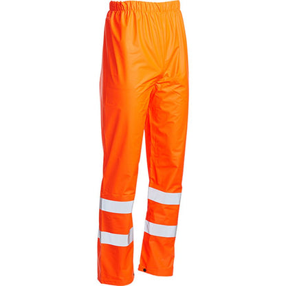 Blackrock Rail Orange Lightweight PU Waterproof Hi Vis Trousers