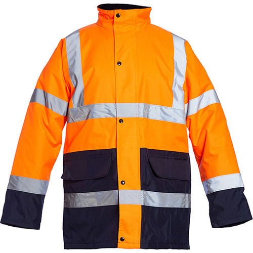 Blackrock Rail Orange Two Tone Padded Waterproof Hi Vis Jacket