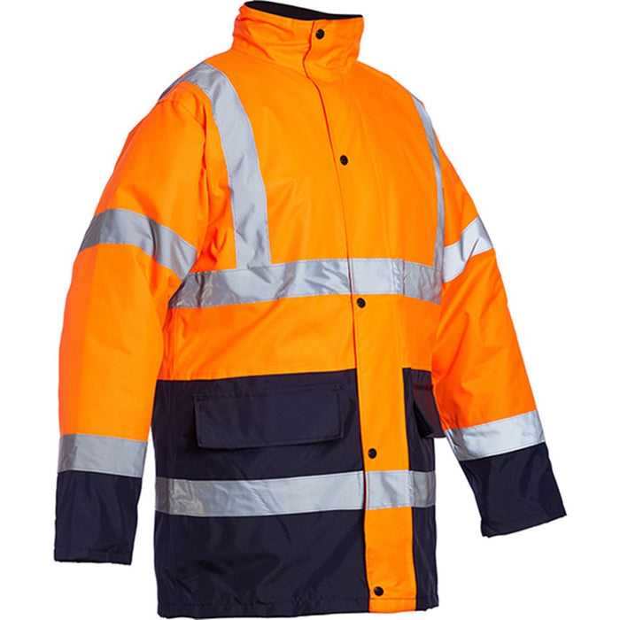 Blackrock Rail Orange Two Tone Padded Waterproof Hi Vis Jacket
