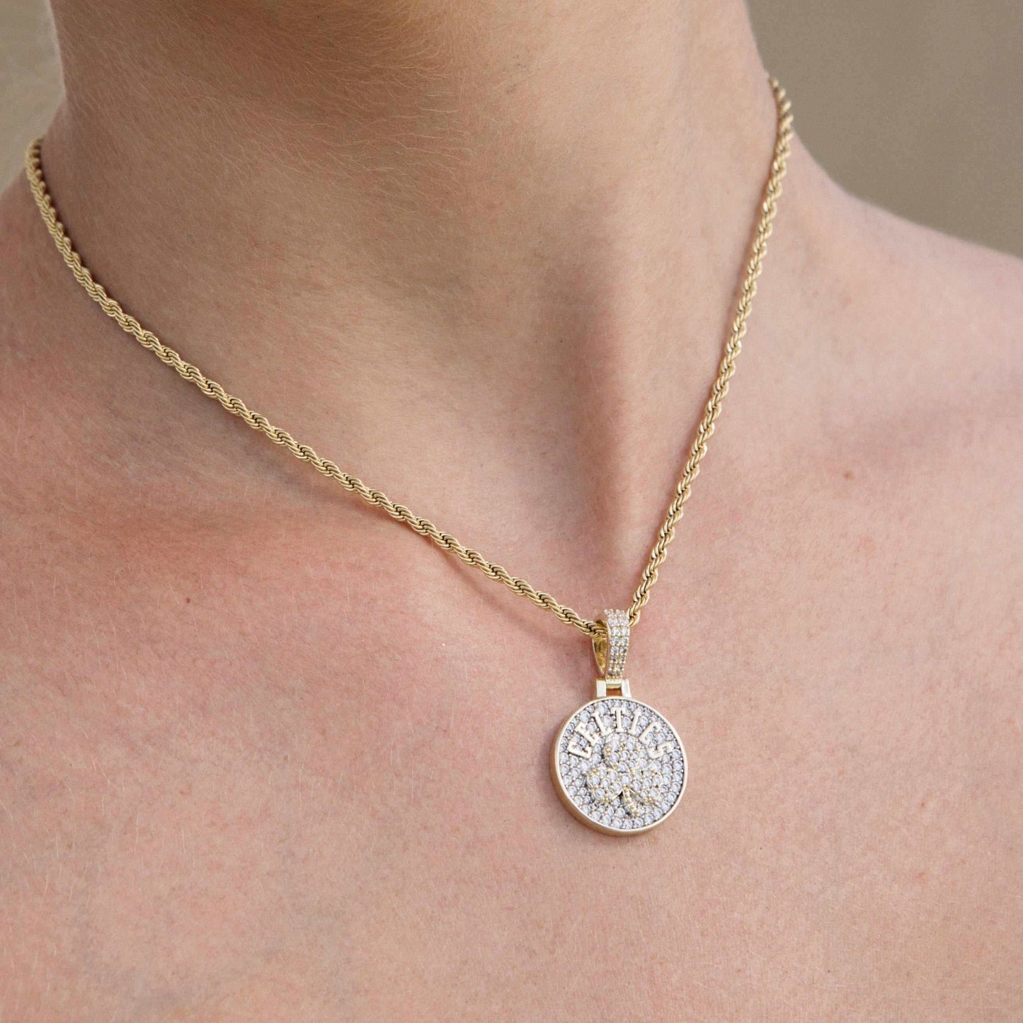 Boston Celtics Official NBA Micro Alternate Logo Pendant