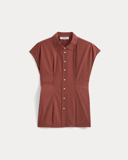 Muscle Shirt in Lightweight Cotton | Henna Red