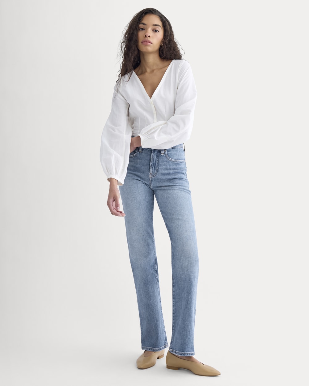 High-Rise Slim Bootcut Jean | Tungsten Bright