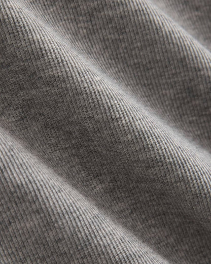 Luxe Rib Side Snap Tank | Heathered Light Grey