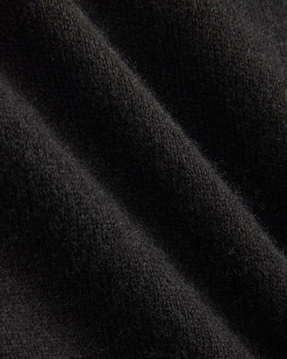 Cashmere Cropped Cardigan | Black