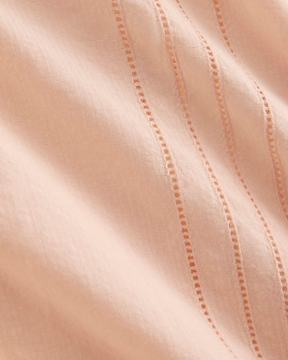 Cotton Gauze Resort Shirt | Pale Peach