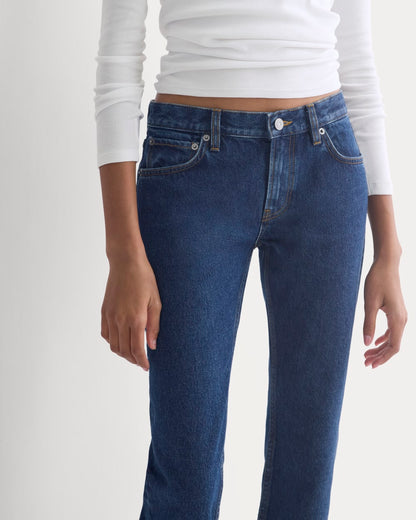 Everlane x Elena Bonvicini Highland Low-Rise Cigarette Jean | Deep Bay Indigo