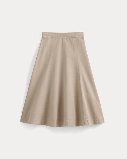 Seamed Midi Skirt | Trench Coat Khaki
