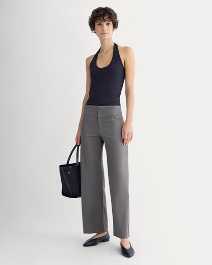 Tailored Drape Seam Pant | Charcoal Grey