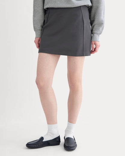 Ponte Mini Skirt | Graphite
