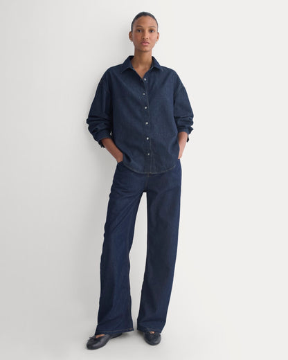 Everlane x Elena Bonvicini Balboa Button-Up Shirt | Deep Bay Indigo