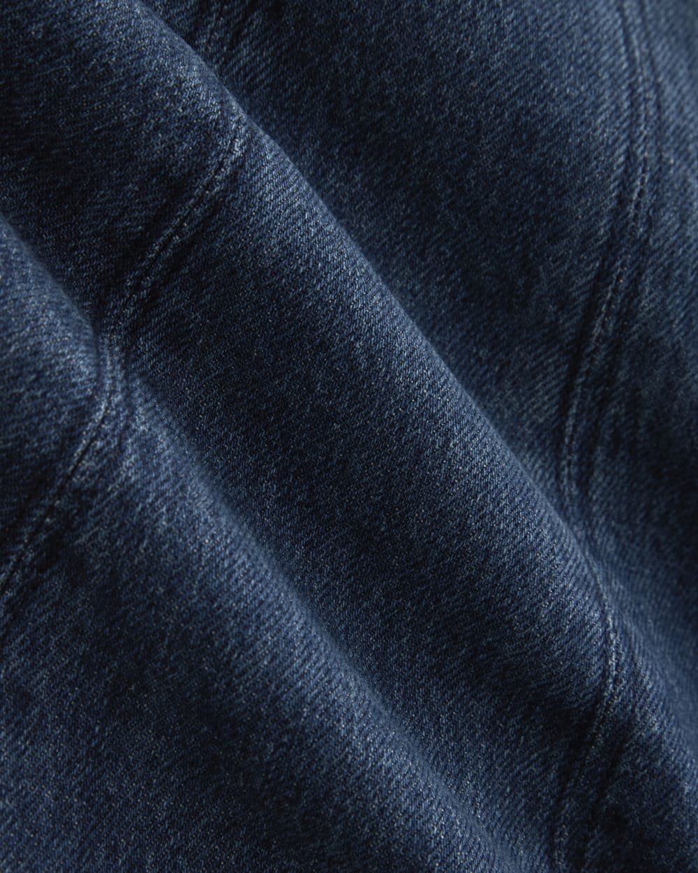 Denim Button-Front Mini Dress | Dark Indigo