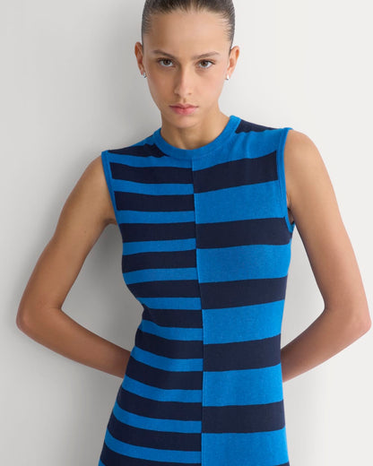Striped Sweater Midi Dress | Imperial Blue/True Navy Duo Stripe