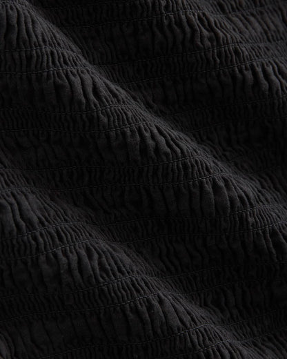 Gauze Smocked Cami | Black