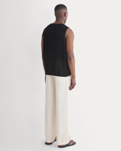 Textured Knit Tank | Black