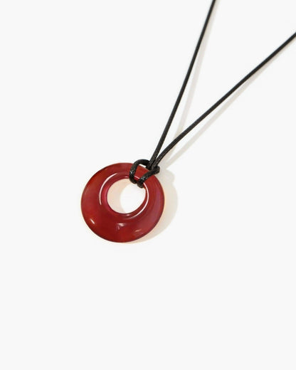 Carnelian Cord Necklace