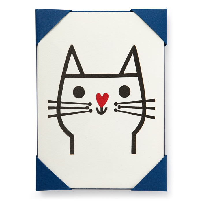 Cat with Heart Nose Pack