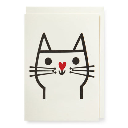 Cat with Heart Nose Pack