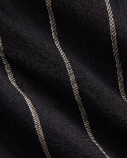 Linen Resort Shirt | Black / Bone