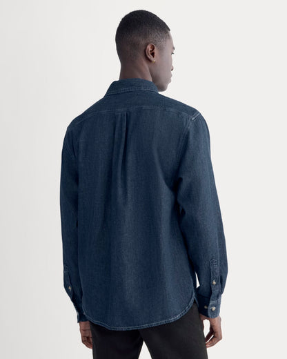 Denim Utility Shirt | Dark Indigo