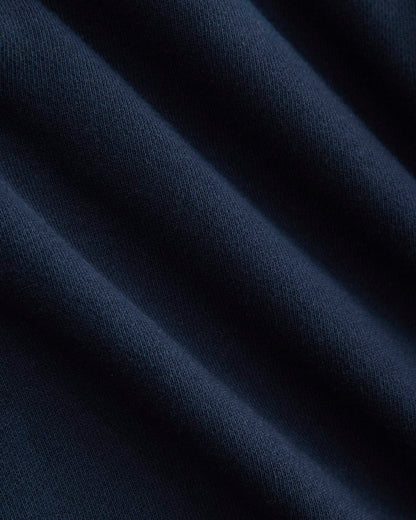 Lightweight Terry Polo Sweatshirt | Navy