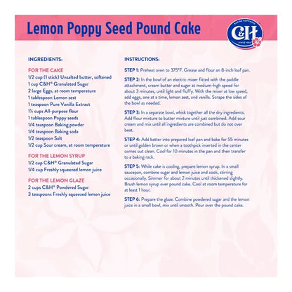 C&H Sugar Granulated - 4 lb