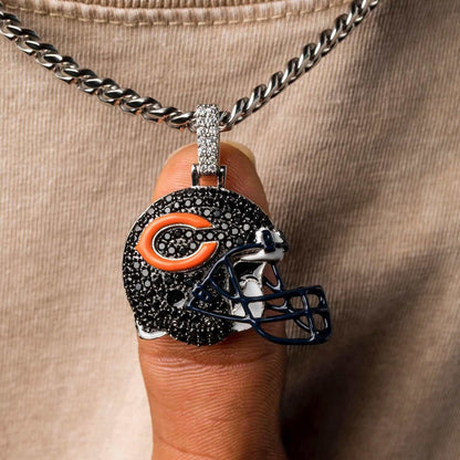 Chicago Bears Official NFL Helmet Pendant