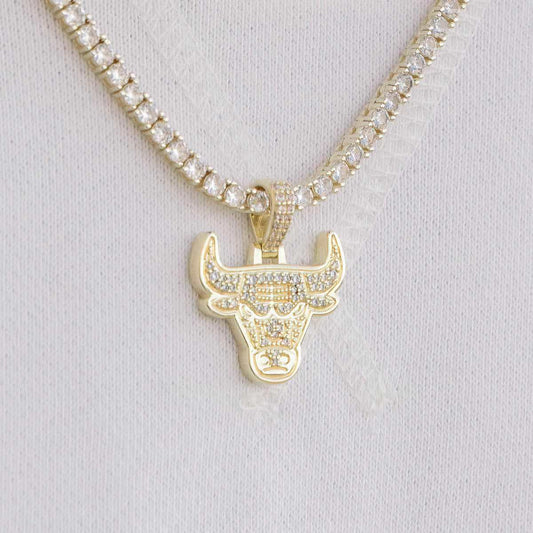 Chicago Bulls Official NBA Micro Logo Pendant