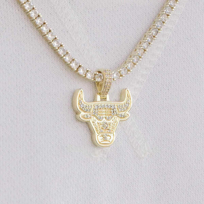 18k Vermeil Chicago Bulls Micro Pendant