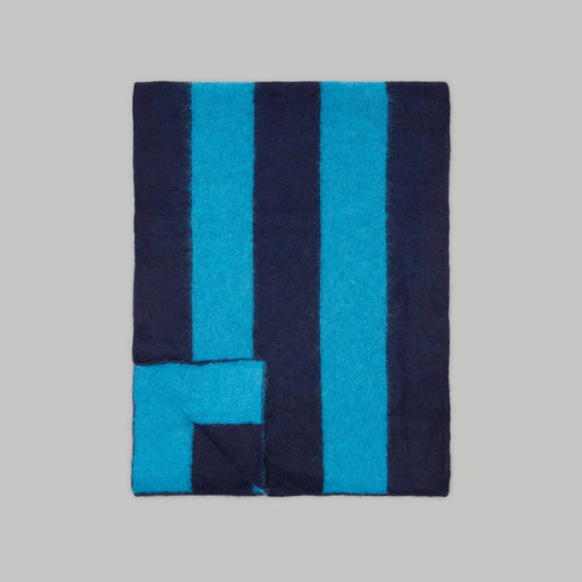 The Alpaca Patterned Scarf | Horizon Blue / Ocean Cavern