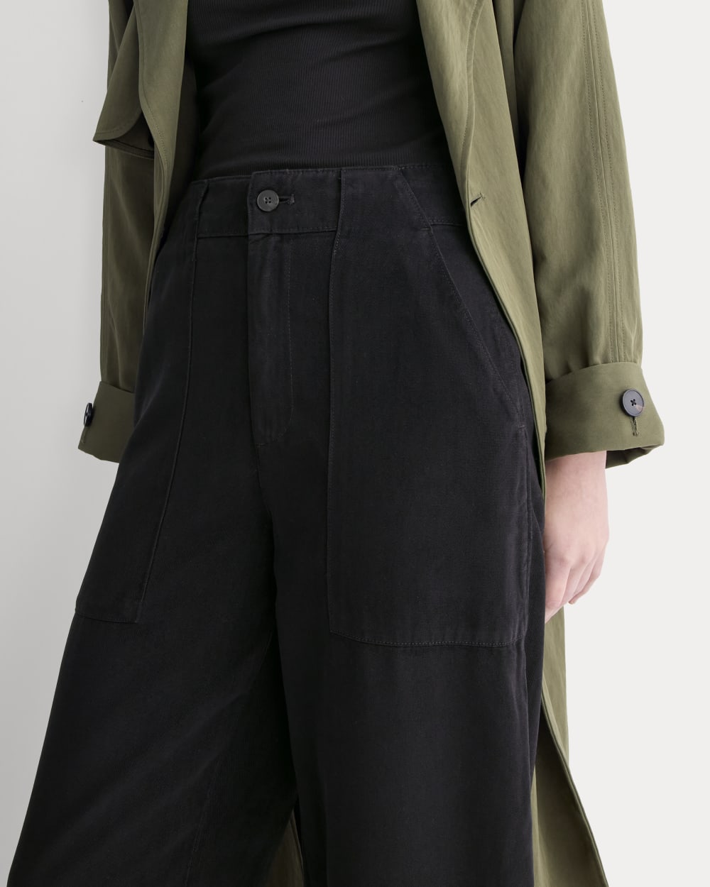 Patch Pocket Ballon Pant in Buttersoft | Black