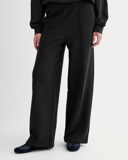Lightweight Terry Pintuck Sweatpant | Black