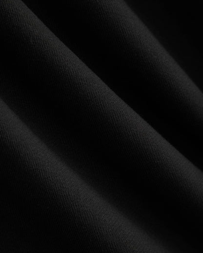 Luxe Fleece Pleated Sweatpant | Black