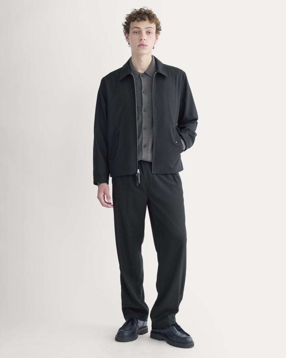 Tailored Zip Jacket |  Black