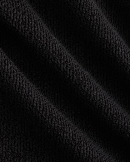 Textured Knit Tank | Black